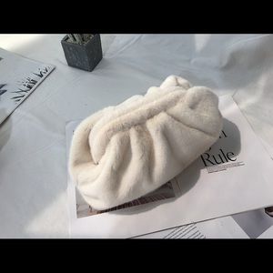 Dumplin Faux Fur Pouch Bag